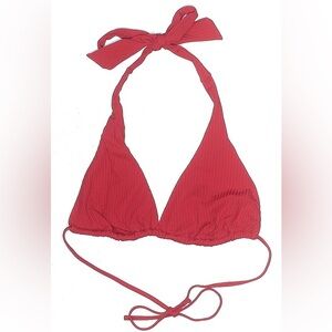 NWT Women’s The Camille Collection Red Halter Bikini Top